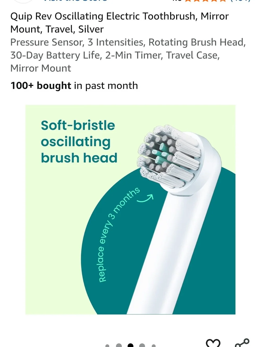 360 Oscillating Toothbrush - Silver
